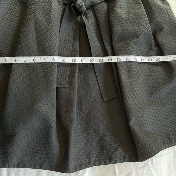 PESERICO Short Flare Large Pleat Belted Lined Black Skirt Made in Italy Sz 6/42 - Picture 13 of 14